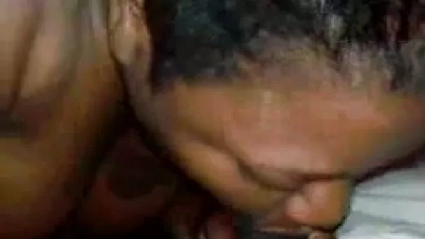 Fat black BBW whore sucks my meat stick with passion
