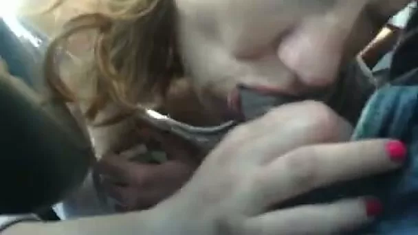 This street hooker sucks my dick selflessly right in my car