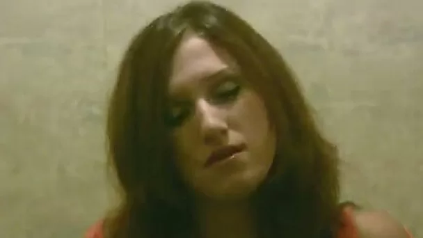 Amateur brunette called Lyalya juse pisses in the toilet flashing cunt