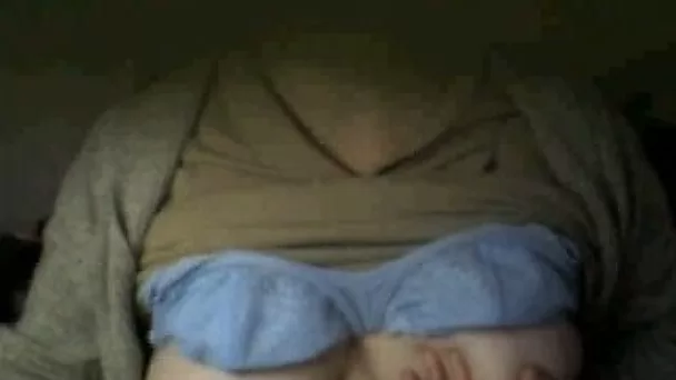 Erotic homemade solo with my wife rubbing her nipples