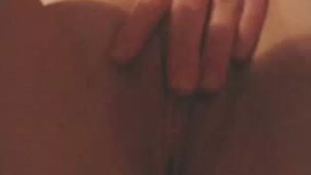 My divine girlfriend shaves and masturbates her pink cunt with razor