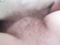 Hairy filthy pussy of my wife closeup on the homemade video