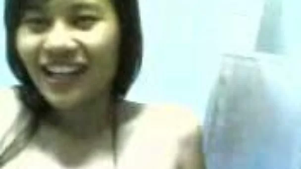 Young and horny brunette college girl from Thailand rides me on top