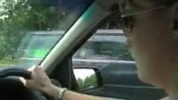 My wife is a good driver - she rides the car and strokes my cock