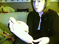 Mature UK webcam wife shows off her delicious tender soles