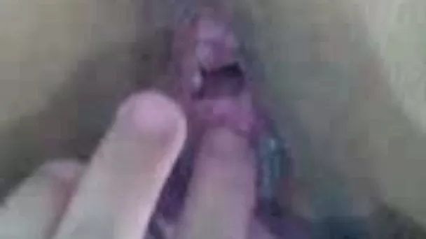 Pussy stroking time with my petite 18 yo French girlfriend