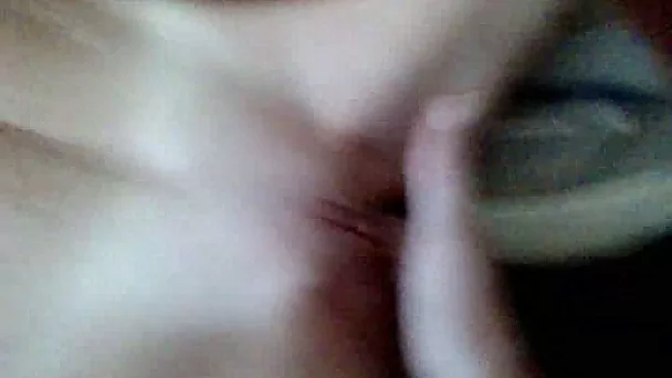 Fingering my skinny pale skin German wife in bed on cam