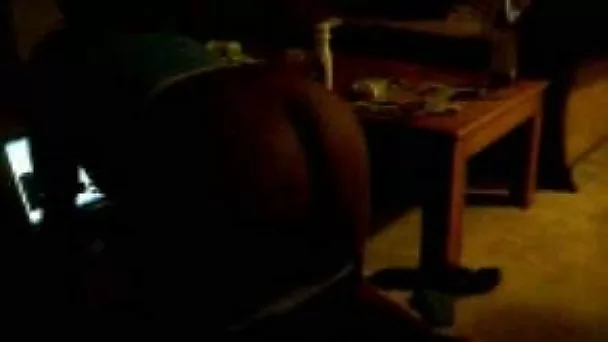 Awesome booty of my chunky amateur girlfriend doggy style