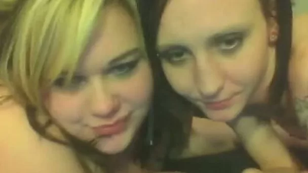 These raunchy lesbians make each other cum with their dildo