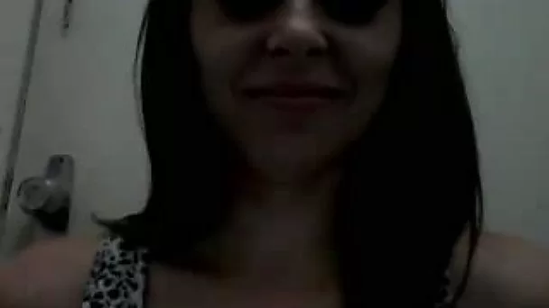 Kinky amateur Brazilian nympho exposes her quite nice natural tits