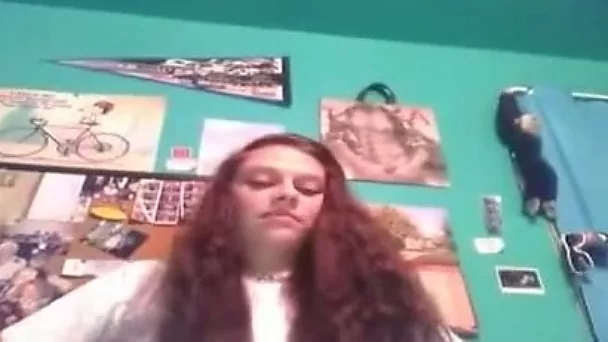 Curly haired dirty-minded amateur webcam nympho goes solo for my buddy