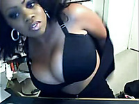 Awesome huge breasted sinful dark skinned webcam gal strips