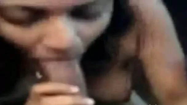 Rather sexy amateur Desi chick gives BJ before getting slit nailed