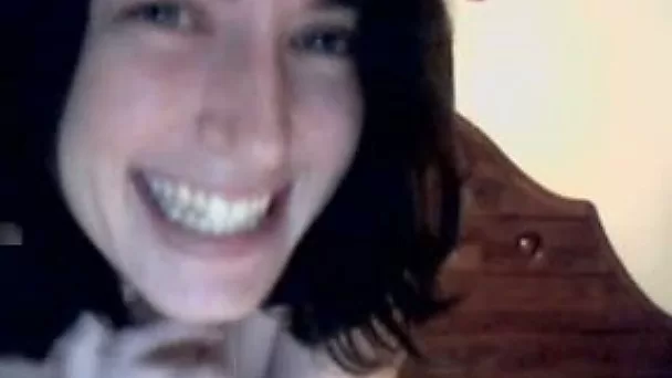 Brunette coed fingers her cunt in webcam chat for me