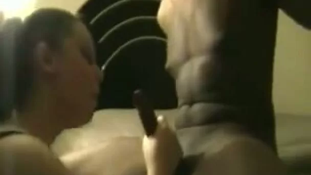 Amazing homemade vid with me getting my black wang sucked by a hooker