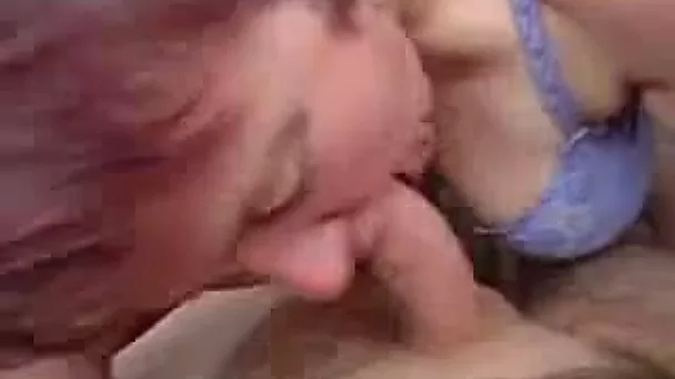 Busty mature redhead enjoys sucking my wang in POV scene