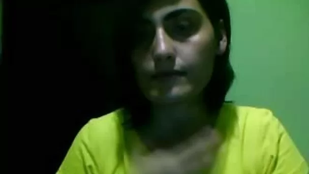 Exotic webcam slut shows her natural boobs and kneads them