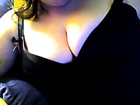 Big and soft boobies of a chubby woman on webcam for me