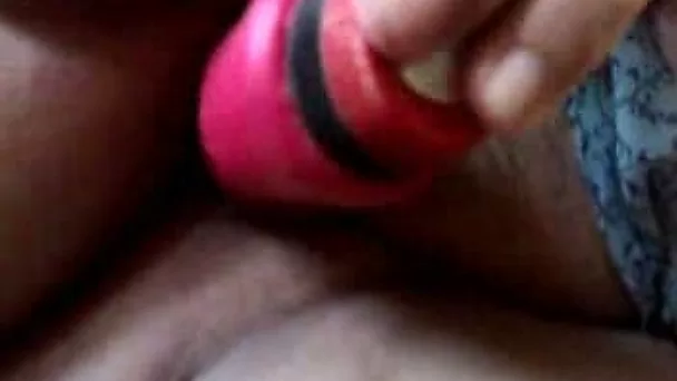 Mature 56 yo BBW wife plays with her red dildo cumming three times