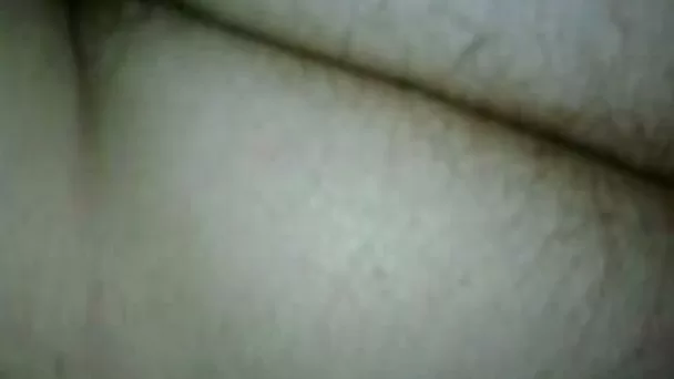 Closeup homemade video of my husband's big hairy ass in bed