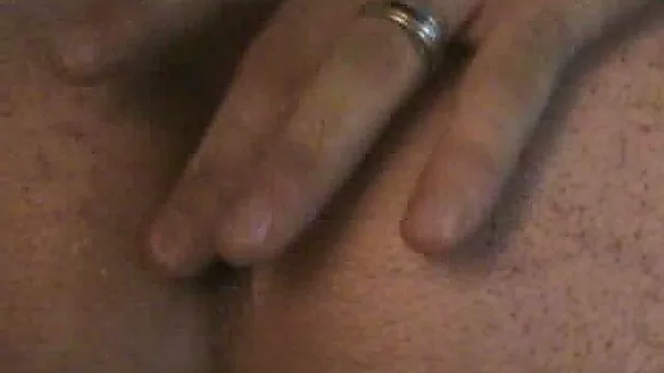Closeup homemade video of my husband fingering his ass while cumming