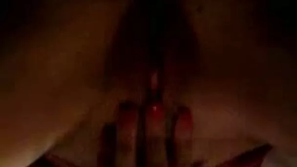 Poking my tight teen pussy closeup on the self video