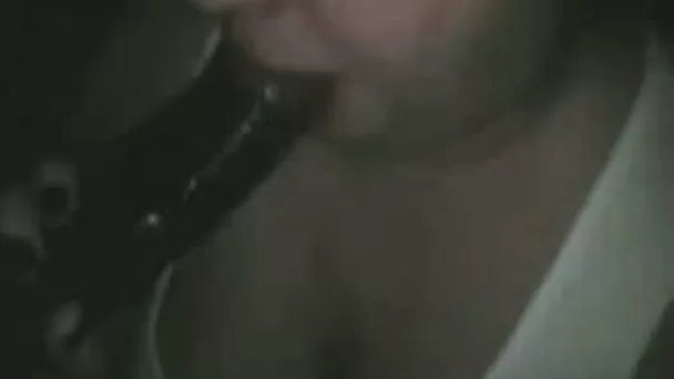 Chunky brunette sucks my black schlong and moans with pleasure