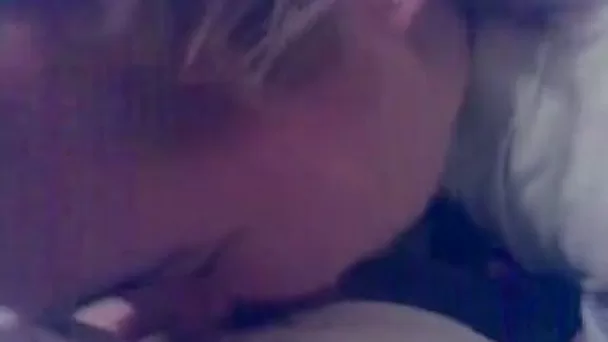 Chubby mature wife blows my tiny dick on our homemade video