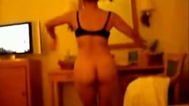 Naughty girlfriend with sexy ass is playing with my dick