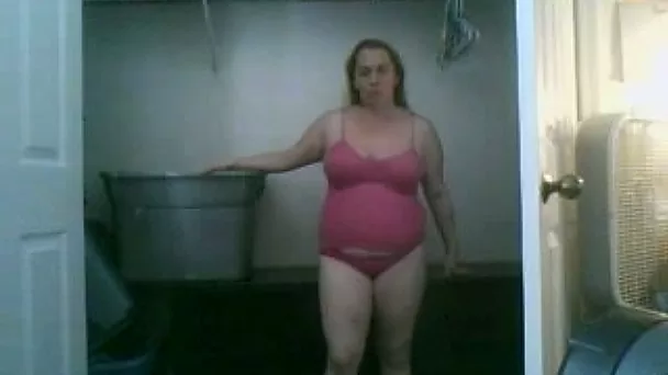 Cock hungry chubby mature slut undresses and dances on webcam