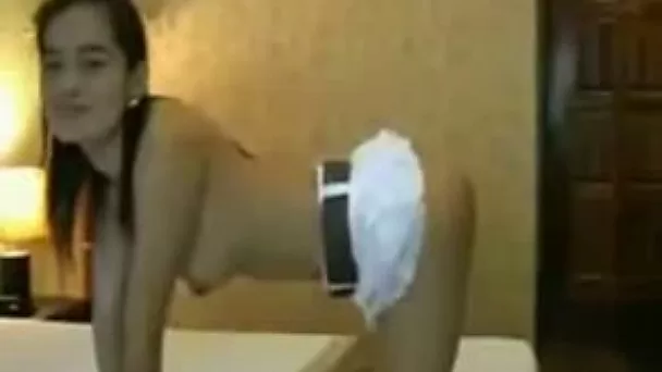 Cute and skinny Thai playful hooker likes facial ending