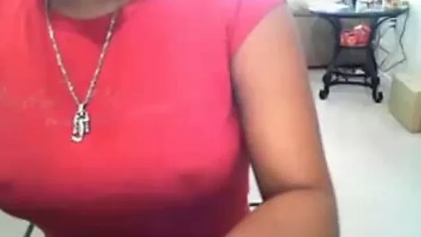 Erotic webcam vid with my ex bedmate flashing her tits