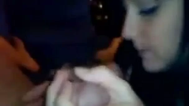 Brunette hooker sucks and rubs my weiner in amazing POV scene