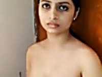 My shy Pakistani college girlfriend hesitantly shows her boobs