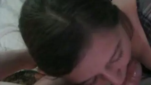 My sexy British wife is not shy to take my dick deep