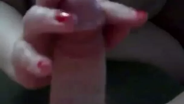 My BBW sexy whtie bitch gobbling my cock on POV video