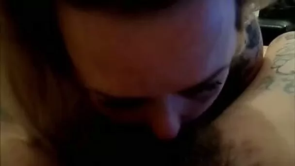 Filthy and chubby British slut blowing my cock on cam