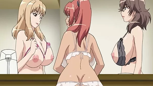 Three big breasted beauties with nice butts are waiting me to join them in bed