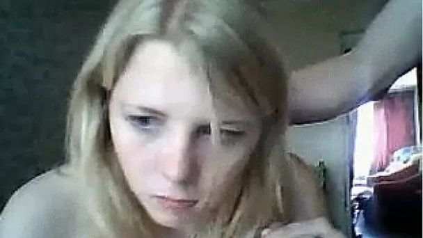 Russian teen chick lets me see how her boyfriend facefucks her