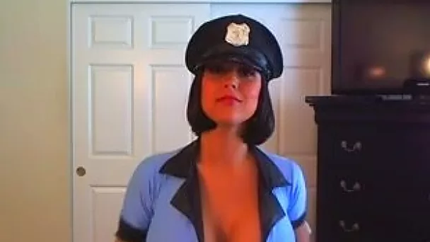 Sure I would love to get arrested by this gorgeous cop girl