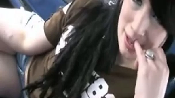 Slutty long haired brunette GF of mine loves playing on my cam