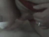 Lascivious and young brunette on homemade sex video