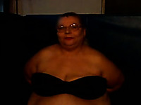 This ugly obese mature lady promised me to show her tits