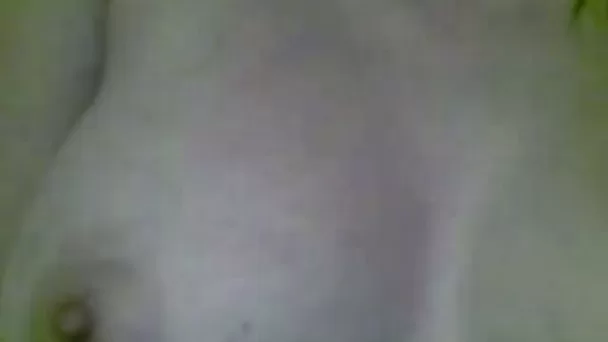 Just poking myself with a stick in the hairy teen pussy