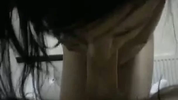 Hardcore pounding for my sexy brunette young tranny sex friend on cam