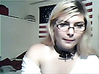 Blonde amateur white cutie flashes her small tits