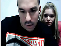 Kinky graffiti buddy fucks his slim and pale blonde GF on webcam