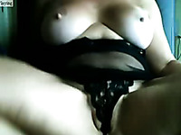 Kinky amateur British busty MILF showed me off her nice curves on webcam