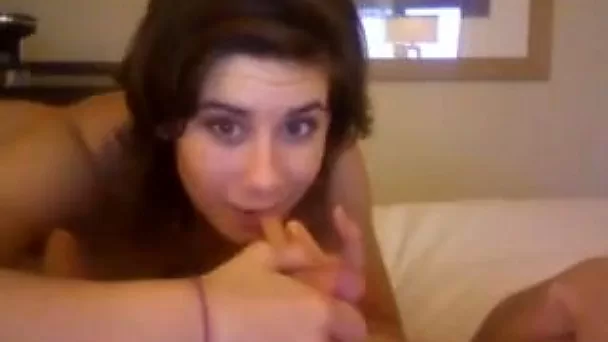 Zealous raven haired cutie with sweet titties jumps on my strong cock