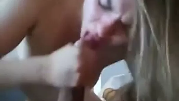 Two buddies of mine brutally fuck all the holes of cute light haired girlie